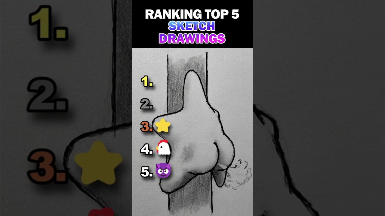 Ranking Top 5 Sketch Drawings!