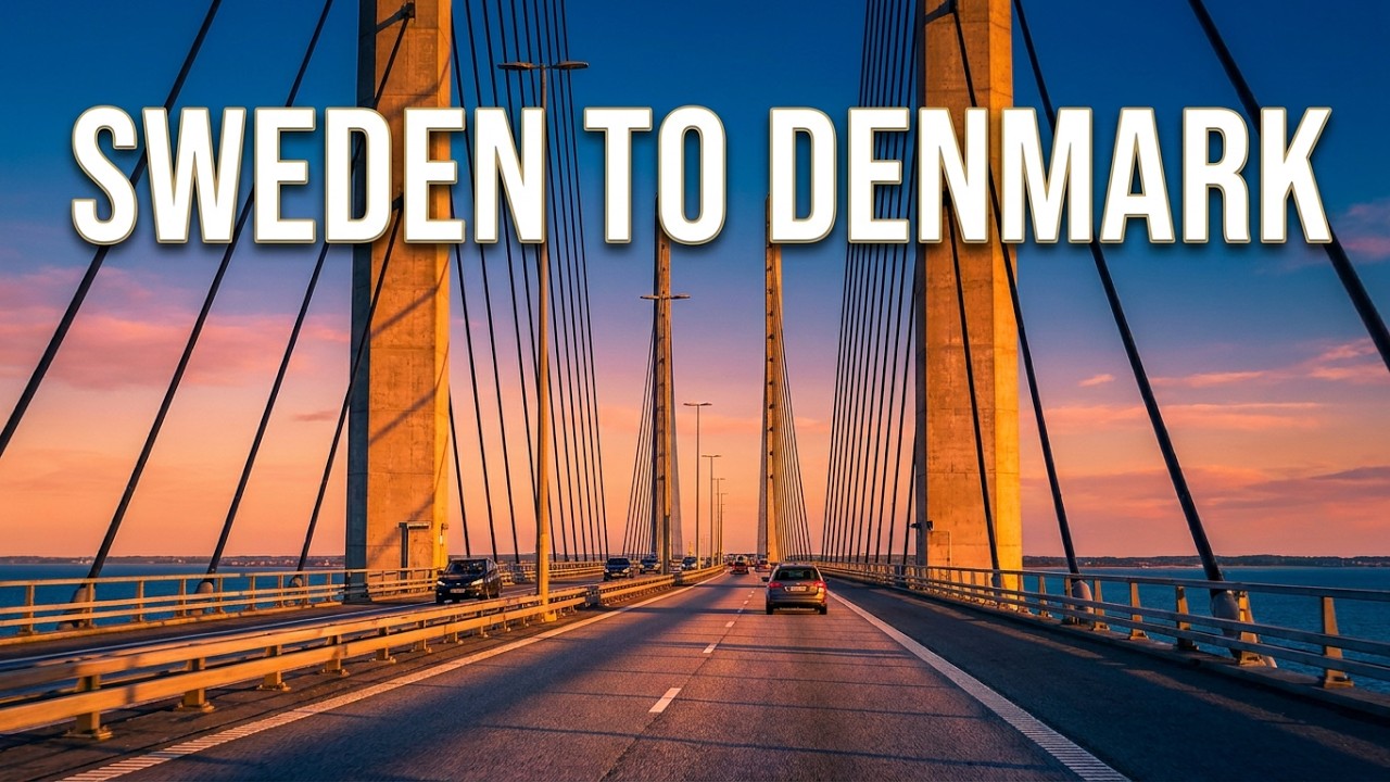 Driving from Sweden to Denmark | The Øresund Bridge and The Great Belt Bridge (Storebæltsbroen)