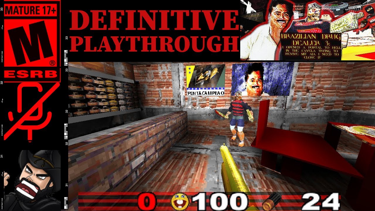 BRAZILIAN DRUG DEALER 3 by Joeveno - Full Play (NO Commentary)  INSANE FPS in Quake Engine! BRAZIL!