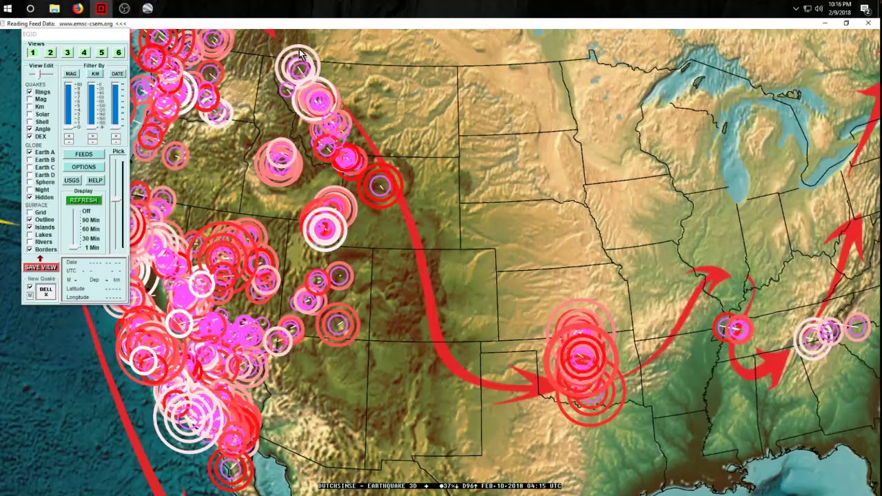2/09/2018 -- New deep earthquakes = Large seismic unrest building -- BE PREPARED for large EQ's