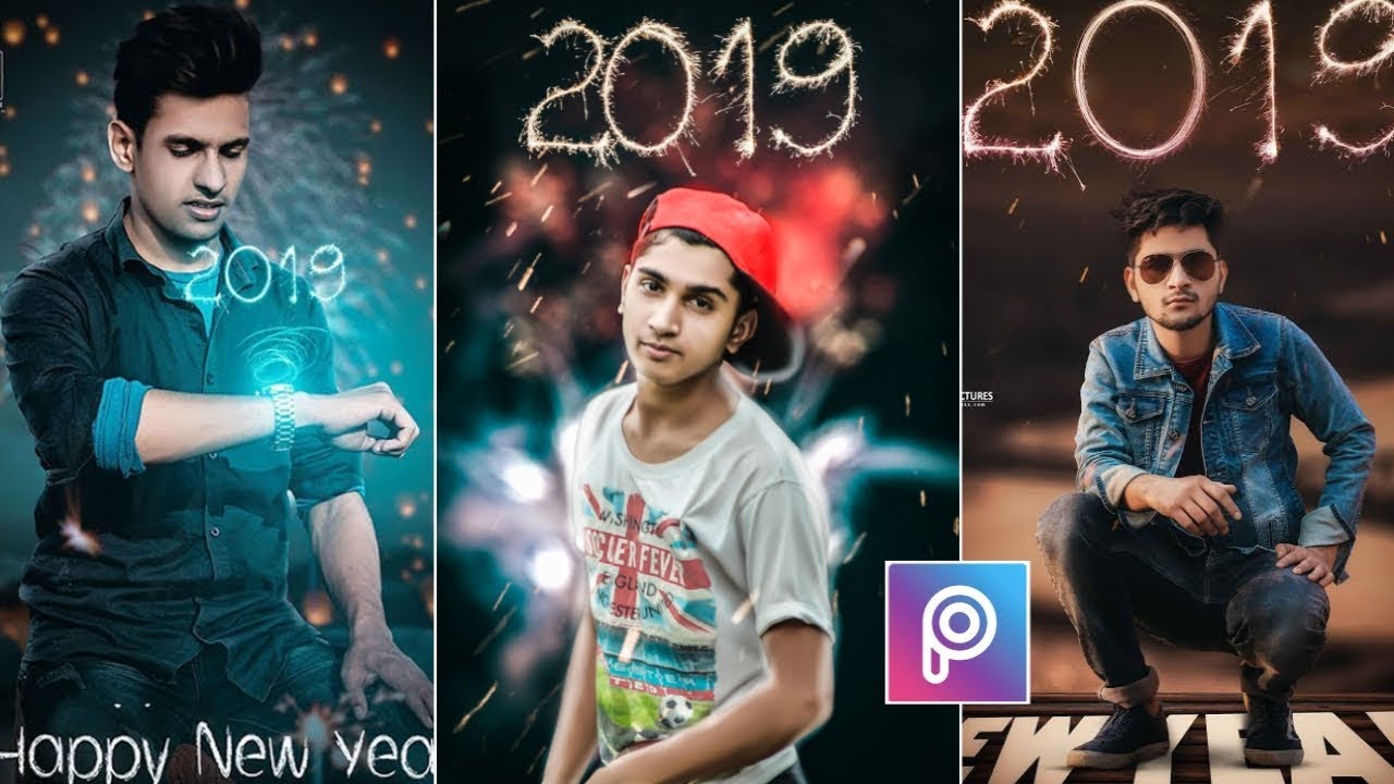 Happy New Year 2019 Editing In Picsart | Simple Steps Edit | Instagram Viral Photo Editing In Hindi