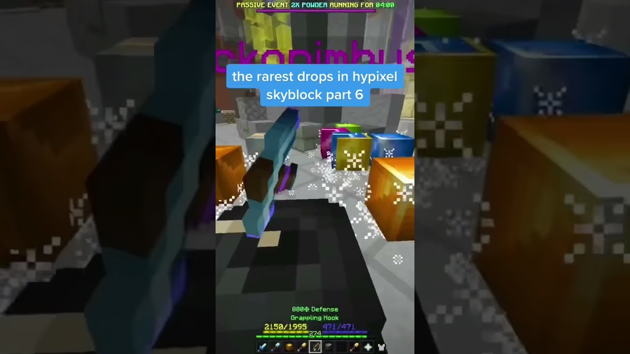 I COULDN&rsquo;T BELIEVE this RARE Hypixel Skyblock drop 😱 #shorts