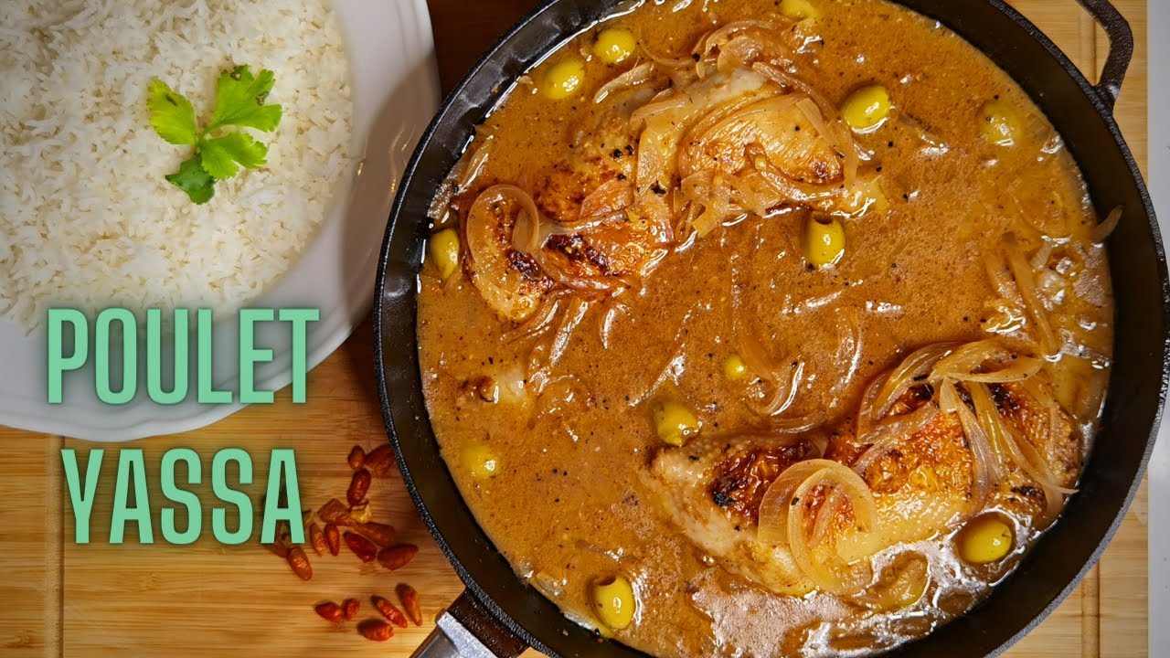 POULET YASSA -- RAPIDE ET FACILE à la poele