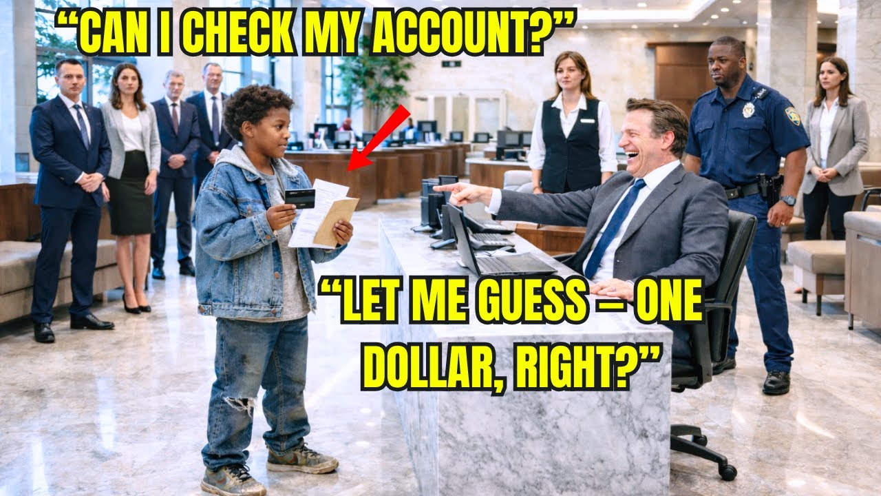 Black Boy in Worn Shoes Walked Into the Bank — Vice President Laughed Until He Saw the Balance