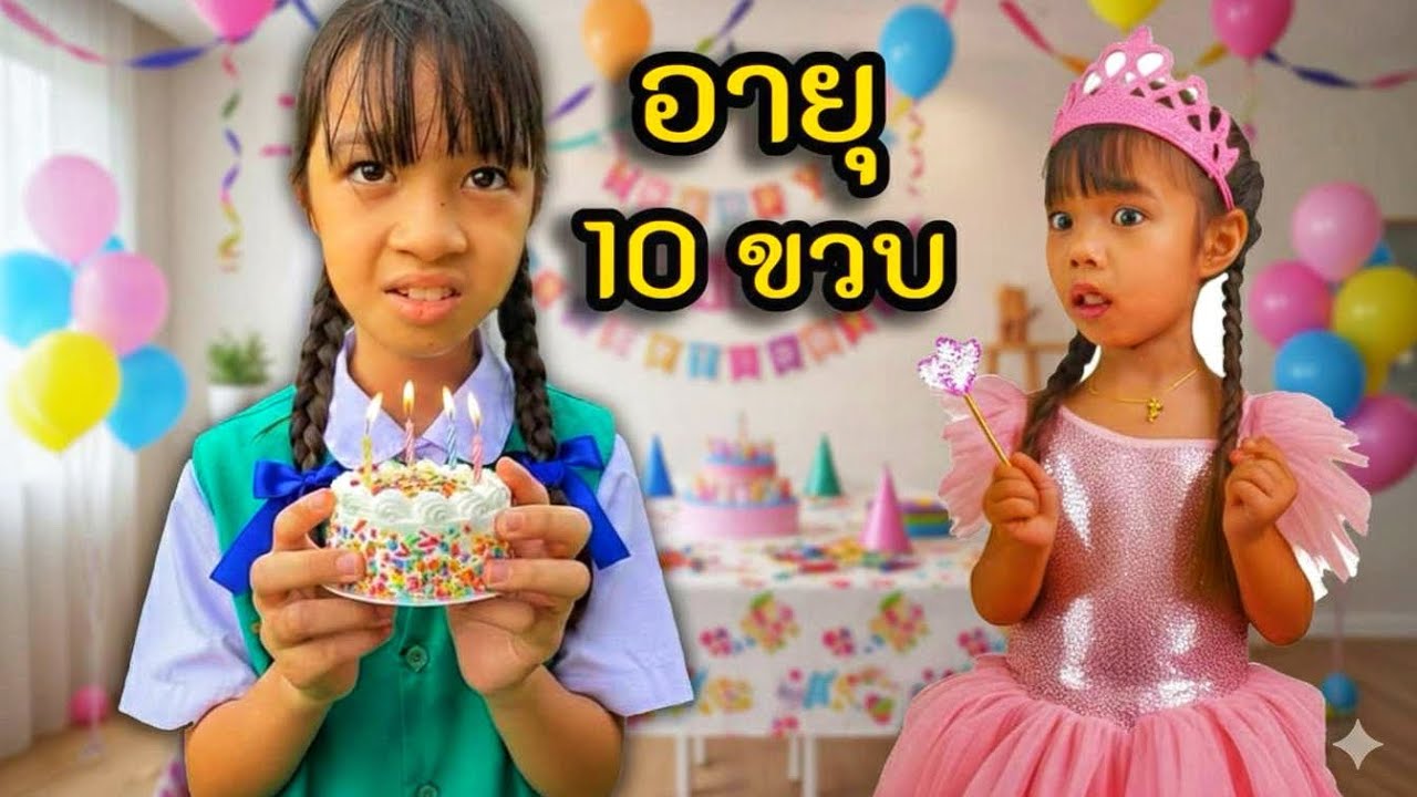มีใครอายุ 10 ปี เป่าเค้กวันเกิด 🎂 ที่บ้าน หรือที่โรงเรียน | บริ้งค์ไบรท์