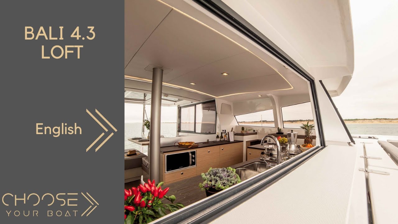 BALI 4.3 Loft  by Bali Catamarans - Guided Tour Video (in English)