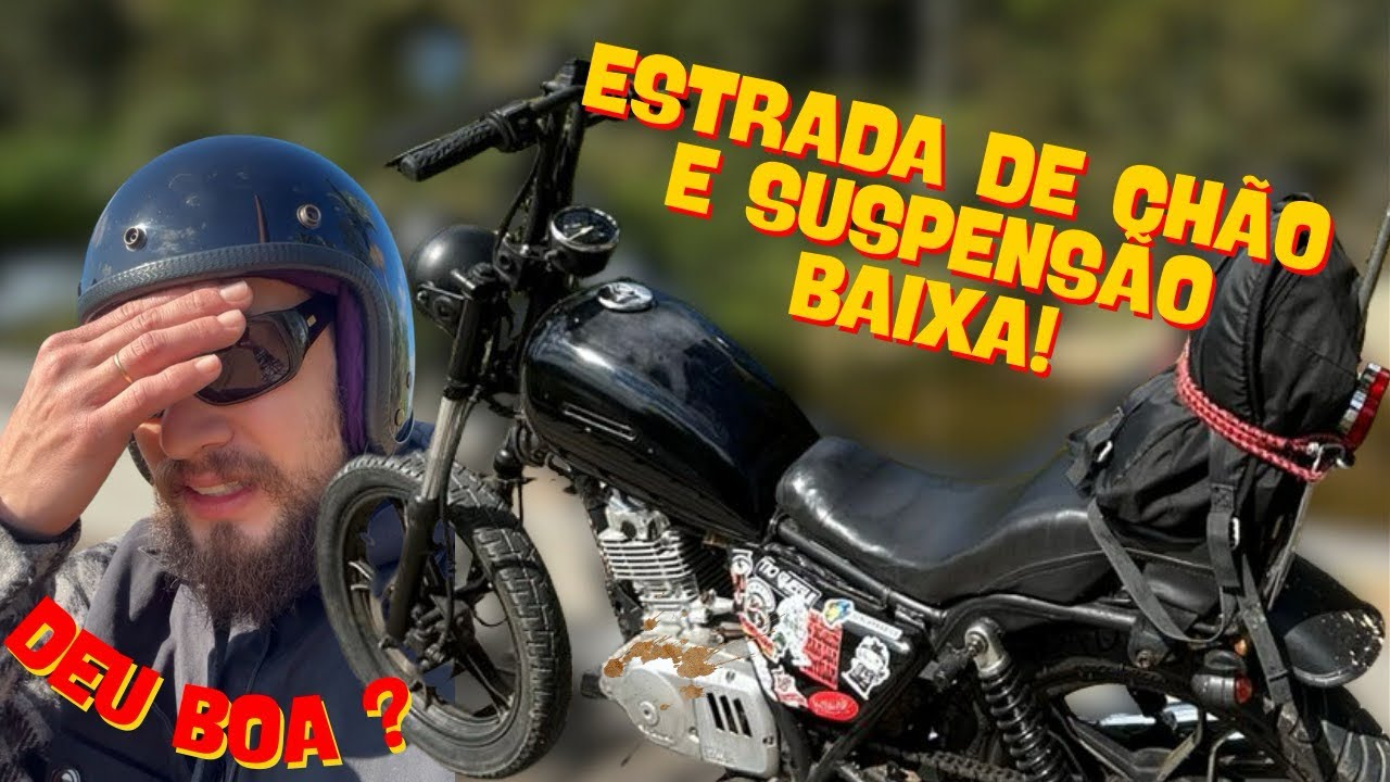 INTRUDER 125 SUSPENSÃO BAIXA E MUITO BURACO ! #vlog 