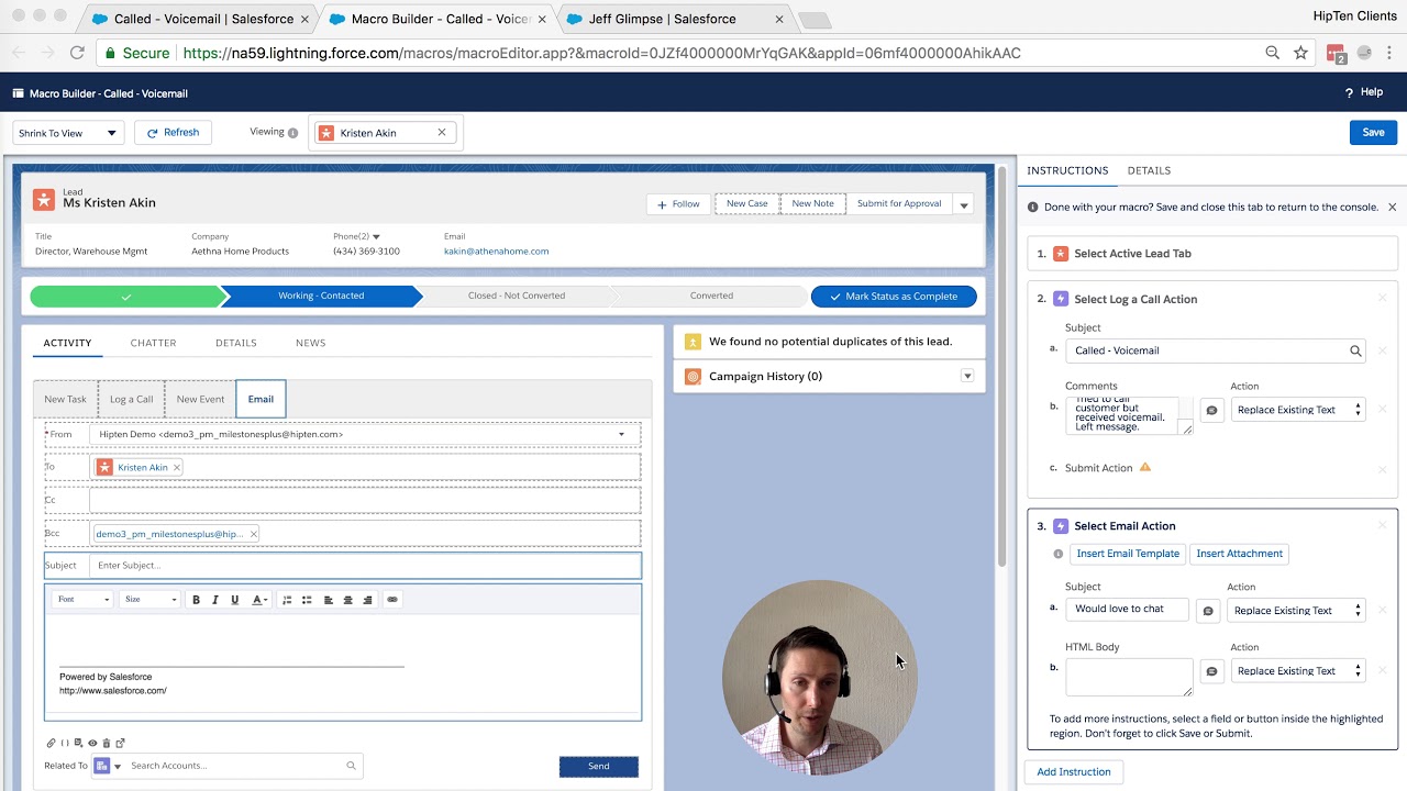Salesforce Lightning Macros are awesome for saving time