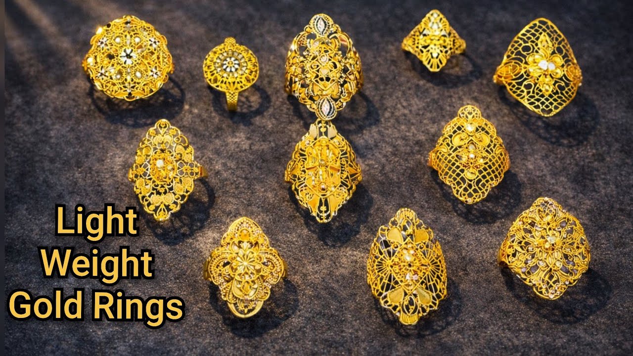 New Light Weight Gold Rings Collection 2026 | Gold Rings Designs with Price