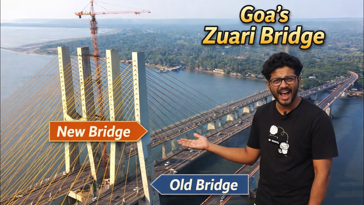 Goa&rsquo;s Zuari Bridge  