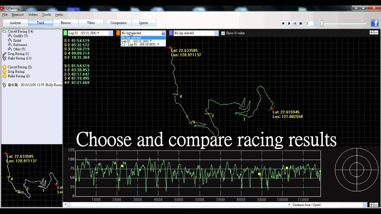 QSTARZ-QRacing user's manual for rally race-compare