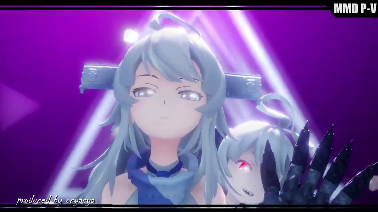 【MMD艦これ】-ワシントンと戦艦新棲姫でunravel-