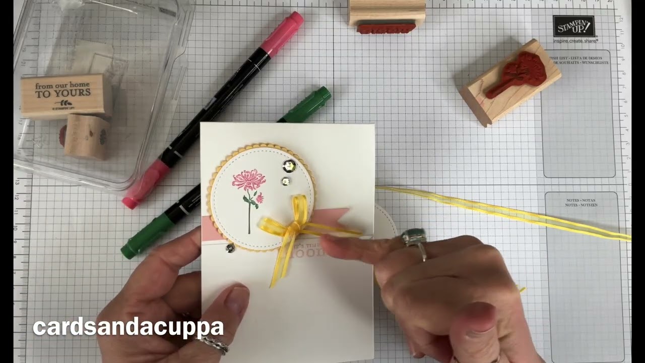 Day three of my craft room clearout using “Bella’s Bloom” by Stampin’ Up!