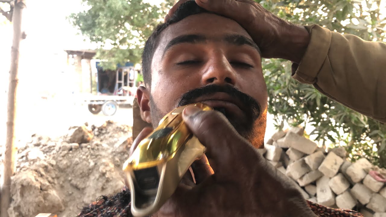 ASMR Half Shave 🪒 | Smooth Shave | Pakistani and indian Khat