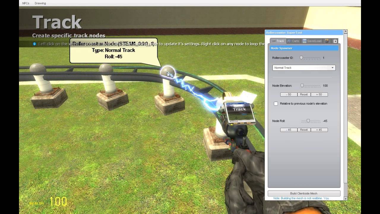 Garry's mod 13 Lua Rollercoaster Tutorial