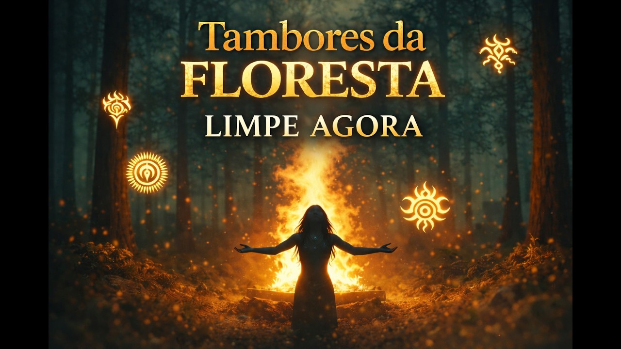 🌿 TAMBORES DA FLORESTA | Sessão Xamânica Completa | Limpeza • Cura • Proteção • Sono • Força