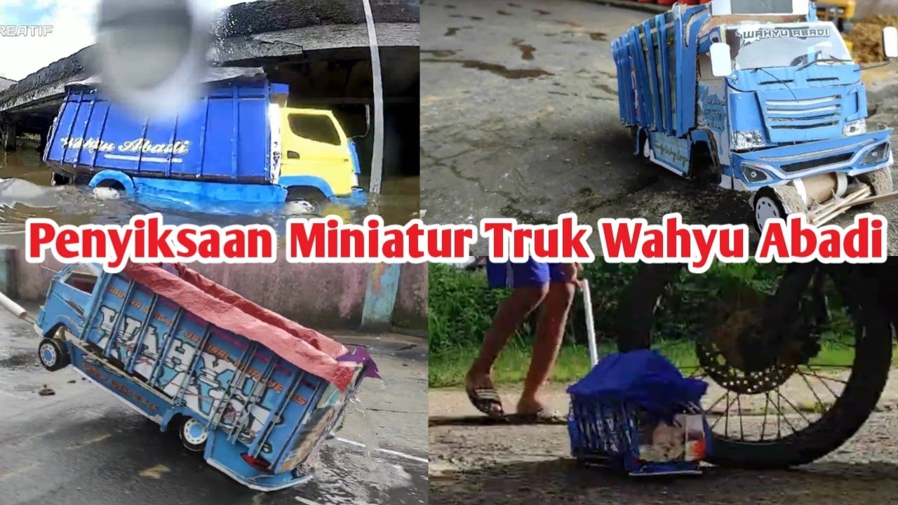 Penyiksaan Truk Wahyu Abadi Dari Masa ke Masa 😂 versi Miniatur truk kardus