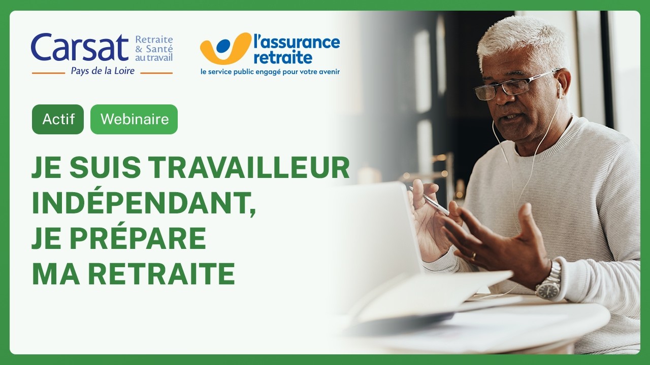 📣 Webinaire - Je suis Travailleur Indépendant, je prépare ma retraite