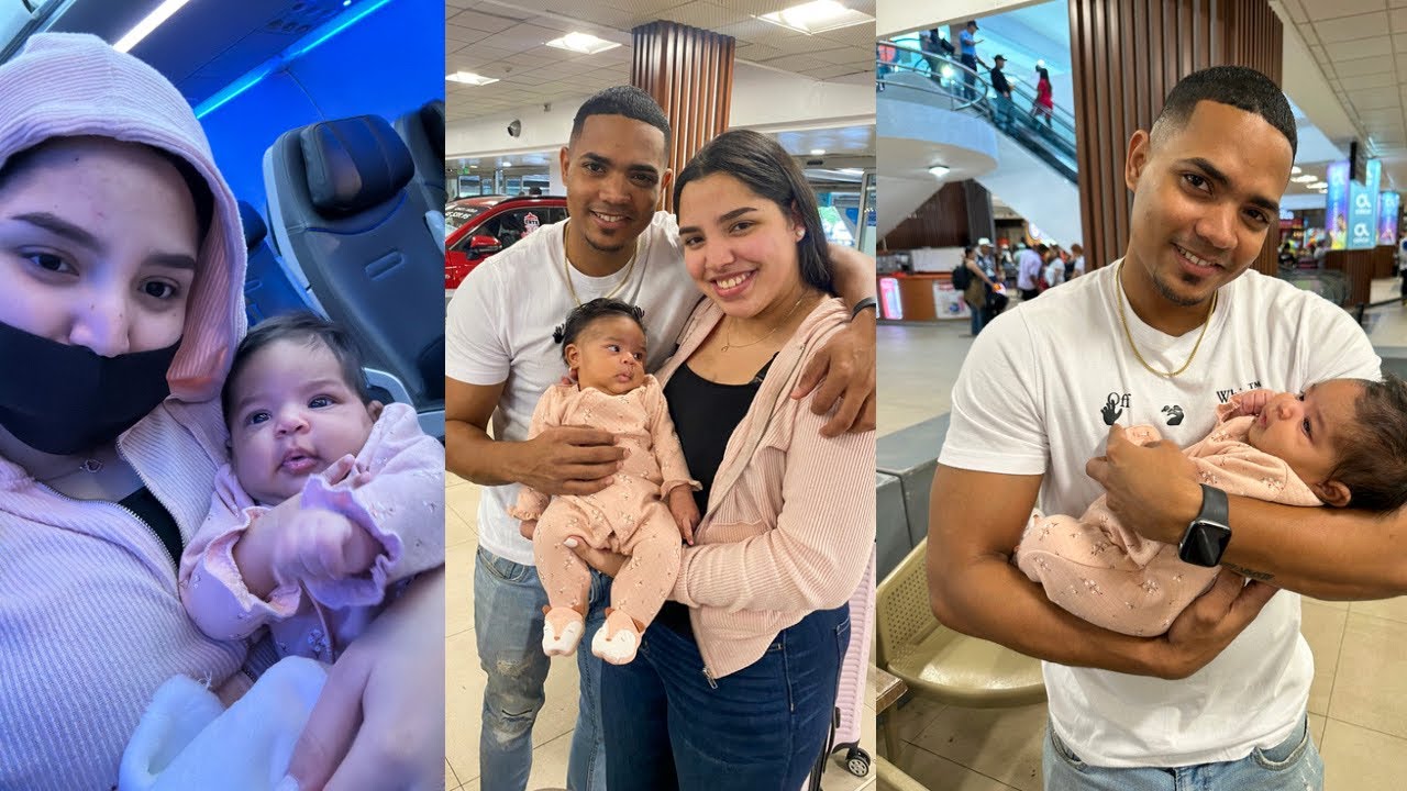 Mi bebe viaja a RD ✈️ Rose conoce a su papá ♥️ / Vanessa Garcia