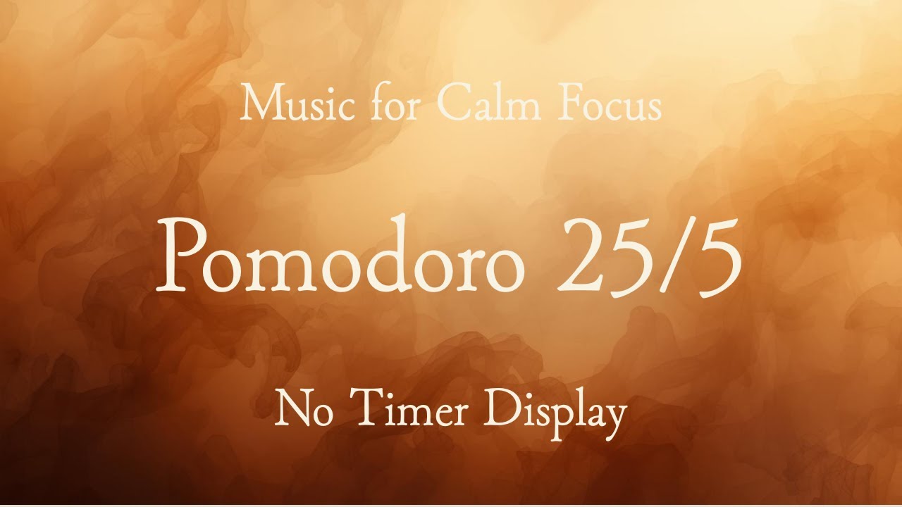 Pomodoro 25/5 | No Distractions. Pure Deep Work | Warm Brown | No Timer