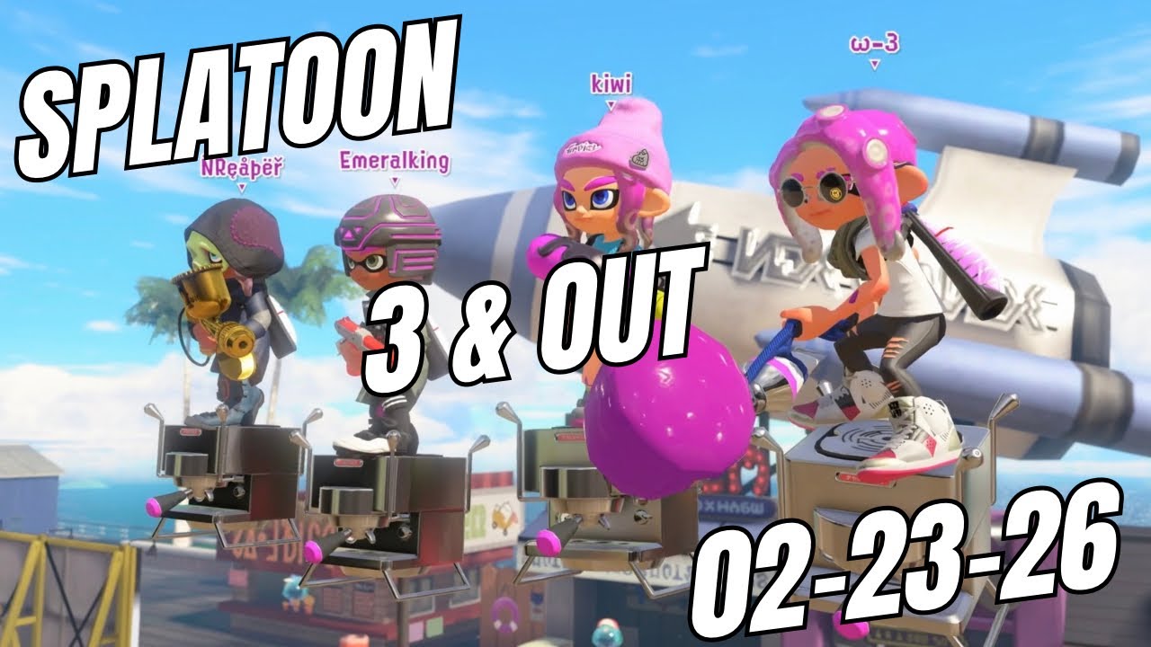3 Into the Void. Splatoon 3 Gameplay, 3 & Out Session 02-23-26