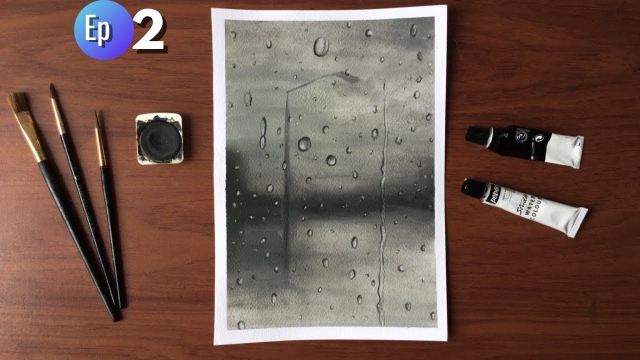 ✅😱 CÓMO PINTAR GOTAS DE AGUA 💧 ACUARELA PARA PRINCIPIANTES #2