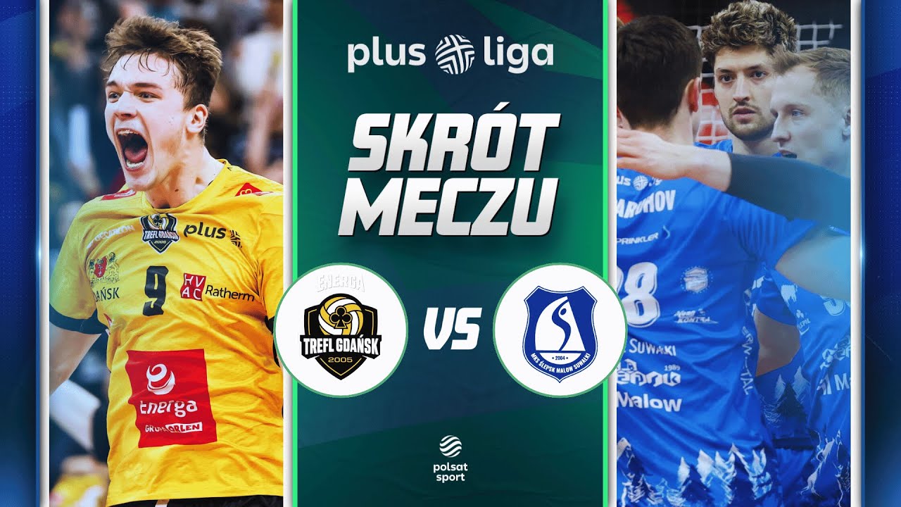 SKRÓT: ENERGA TREFL GDAŃSK - ŚLEPSK MALOW SUWAŁKI | PLUSLIGA