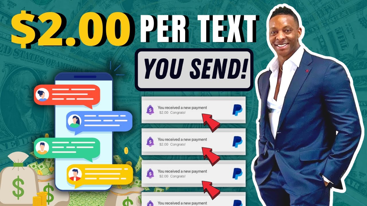 Get Paid $2.00 Every Text Message You Send! (Make Money Online For FREE)