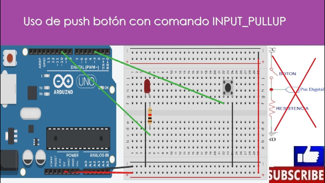 Arduino Part 13 Push Button with INPUT PULLUP Command