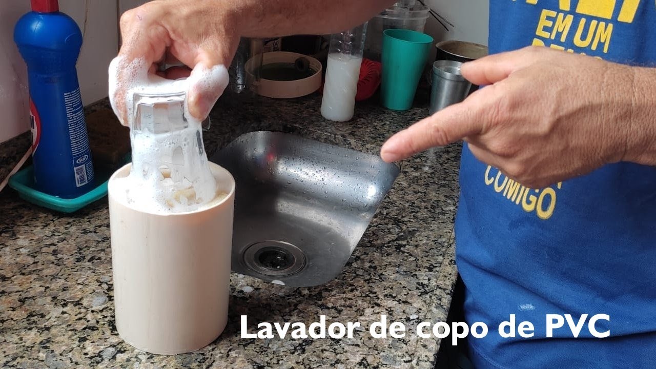 Lavador de copos de PVC esse é o único no YouTube (veja)