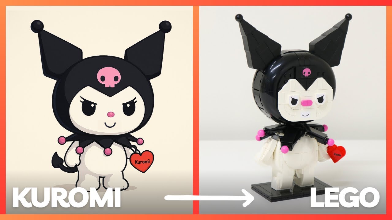 Kuromi in LEGO - Custom Designed Sanrio Star from Hello Kitty