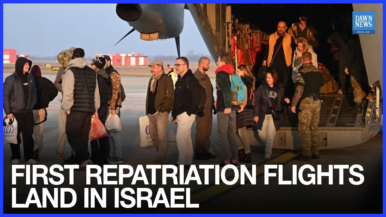 First Two Repatriation Flights Arrive in Israel, Says Airports Authority | Dawn News English