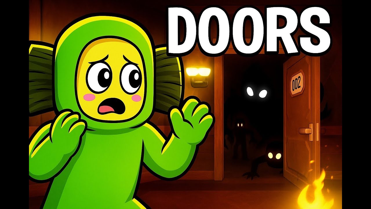 Grzesio vs. POTWORY z DOORS! 😱🚪 uda się uciec?