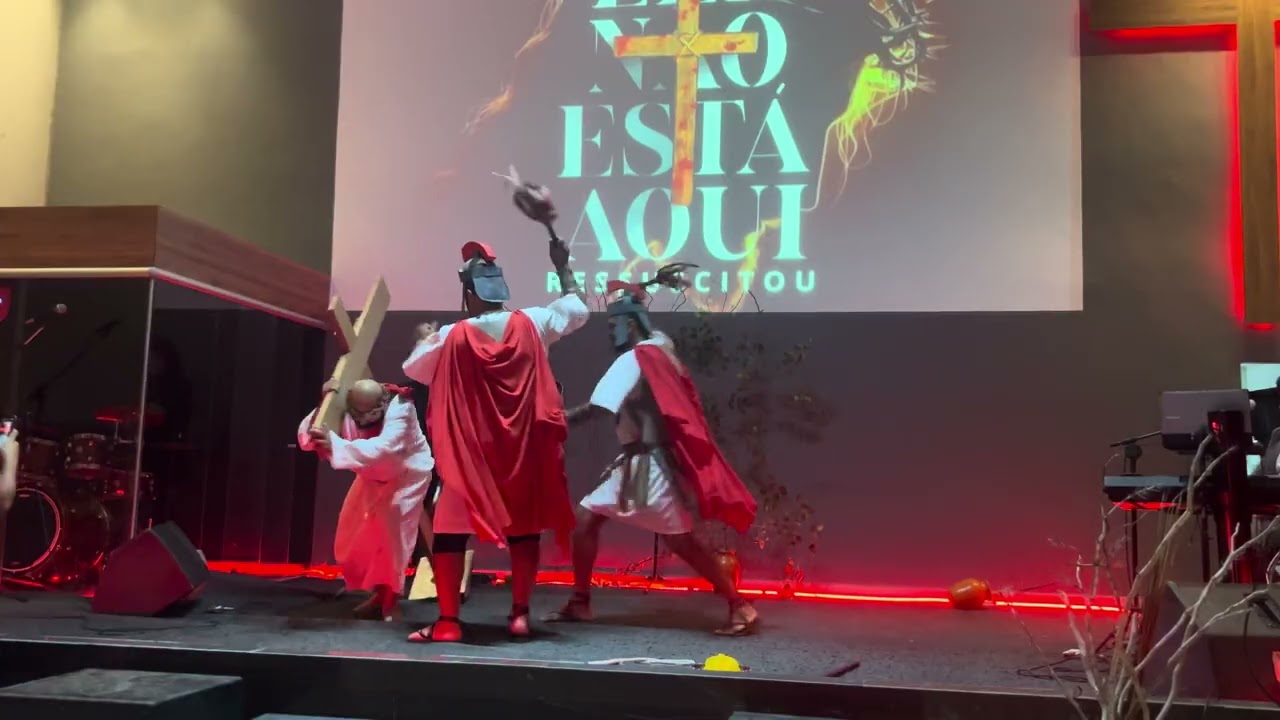 ENCENAÇÃO DA PAIXÃO DE CRISTO - PEÇA PÁSCOA IGREJA CRISTÃ KAIRÓS