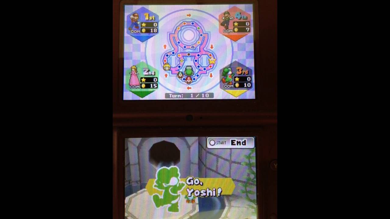mario party DS how to play on the board
