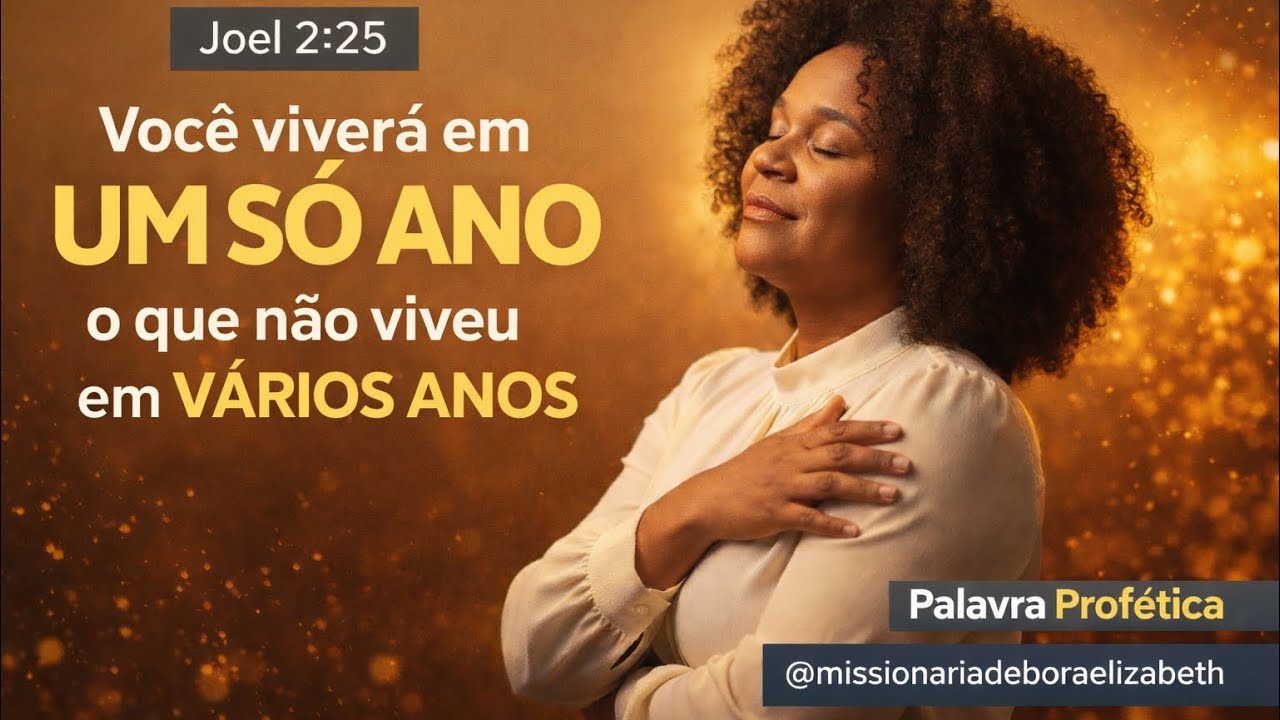 PALAVRA PROFÉTICA |DEUS VAI RESTITUIR OS ANOS PERDIDOS JOEL 