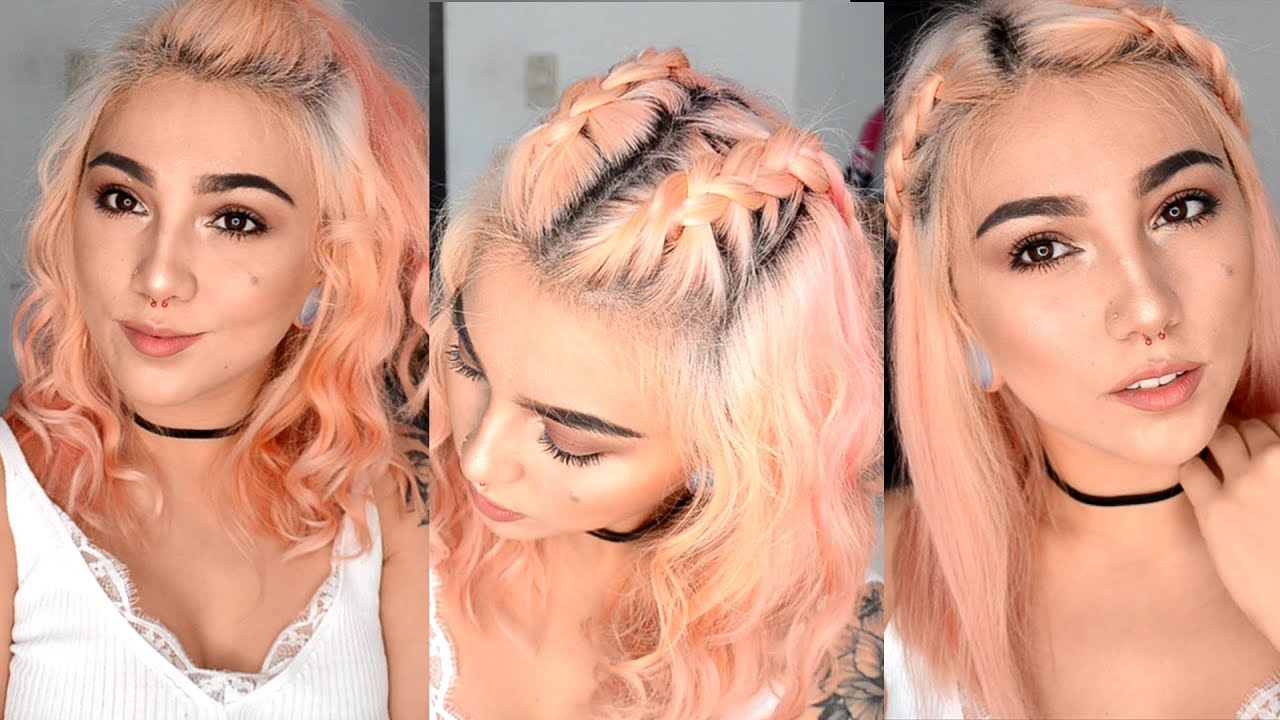3 PEINADOS TUMBLR FÁCILES PARA CABELLO CORTO 2018