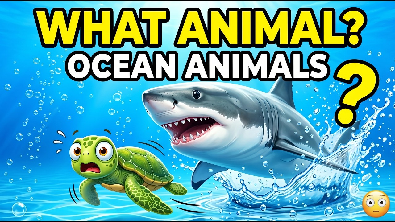 Sea Animals Names 🐠 | Learn Ocean Animals for Kids