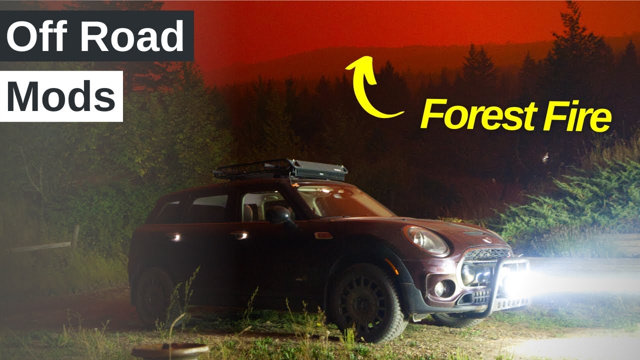 I installed RALLY LIGHTS on my MINI Cooper to save my home from a WILD FIRE!