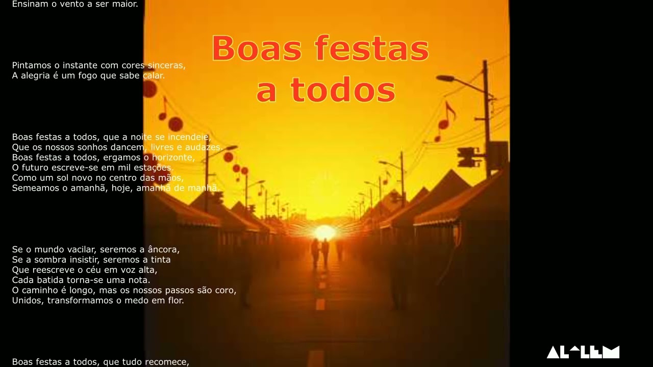 Boas festas a todos - (Song in the Portuguese language)