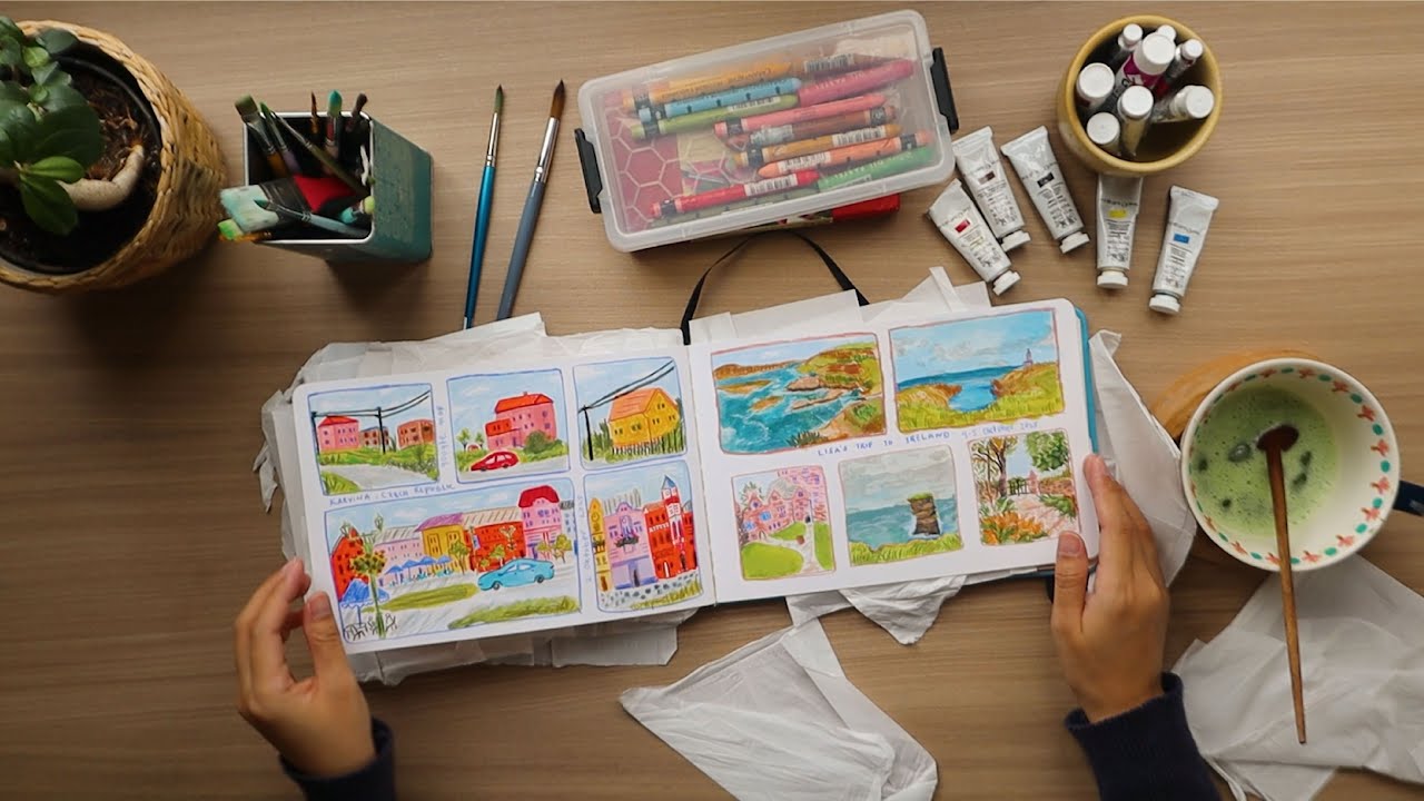 Новое хобби открыто 🔓 — тур по альбому для рисования 🎨
