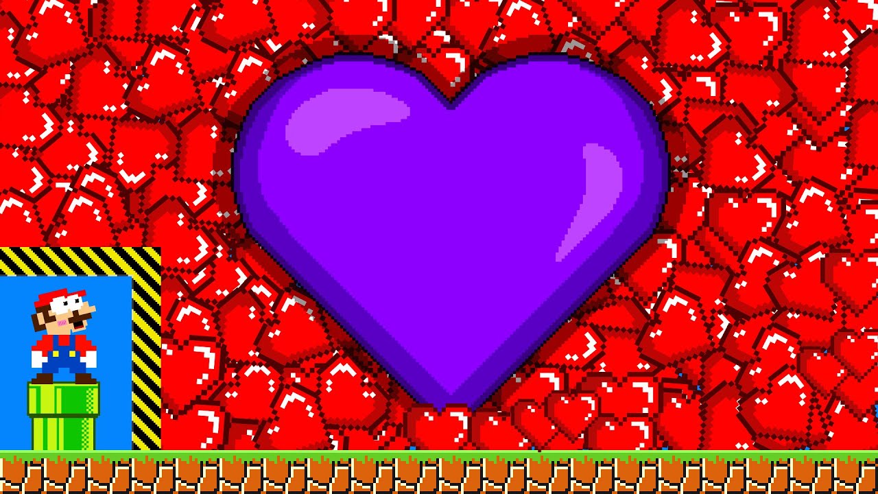 Super Mario bros but Every HEARTS are NEW Custom | GM Animation