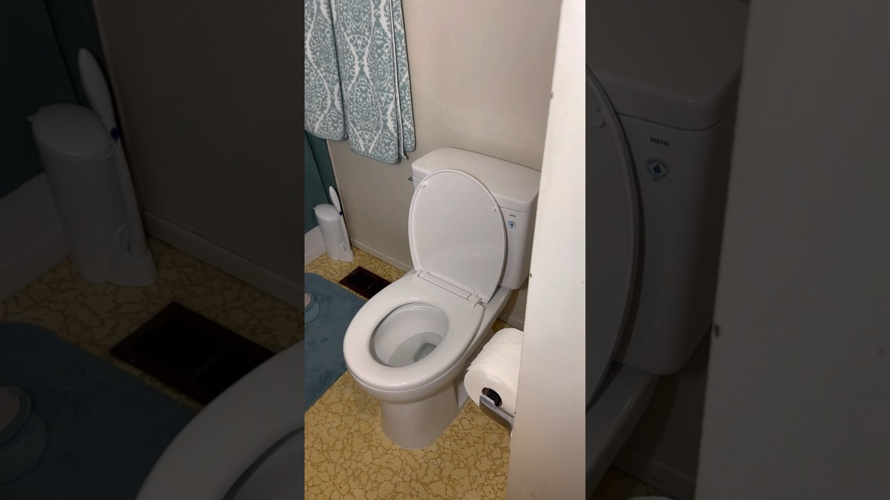 Installing a new Toto toilet #plumber #plumbing