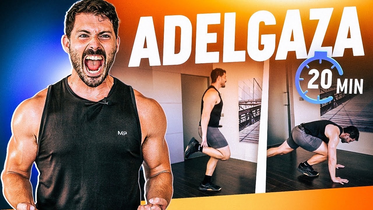 🔥 RUTINA de ejercicios para ADELGAZAR - CARDIO intenso HIIT 20 MINUTOS - Ejercicios en casa