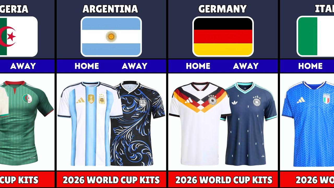 2026 FIFA World Cup Home And Away Jersey 