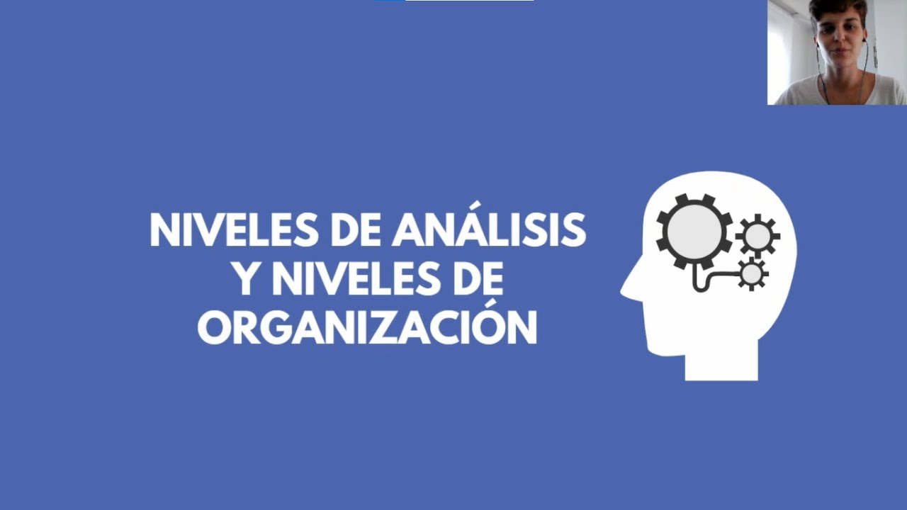 Niveles de análisis y niveles de organización