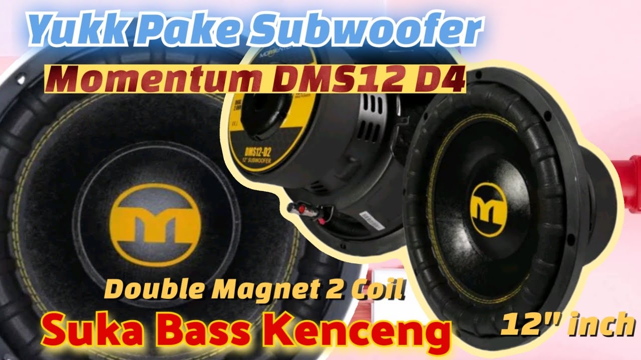 Subwoofer Momentum DMS DMS12-D4 Unboxing Untuk Subwoofer SPL