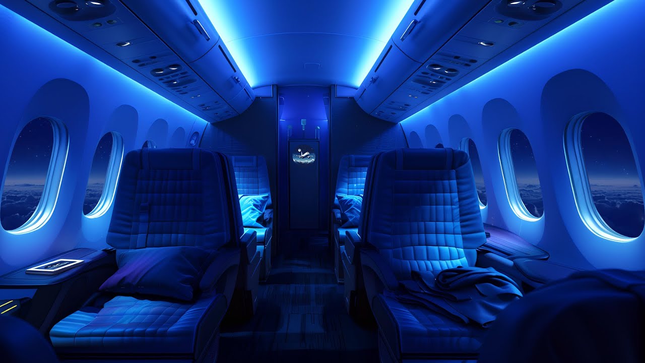 Soothing Airplane Engine Sound for Deep Sleep | Focus, Sleep, Relax | 10 Hours