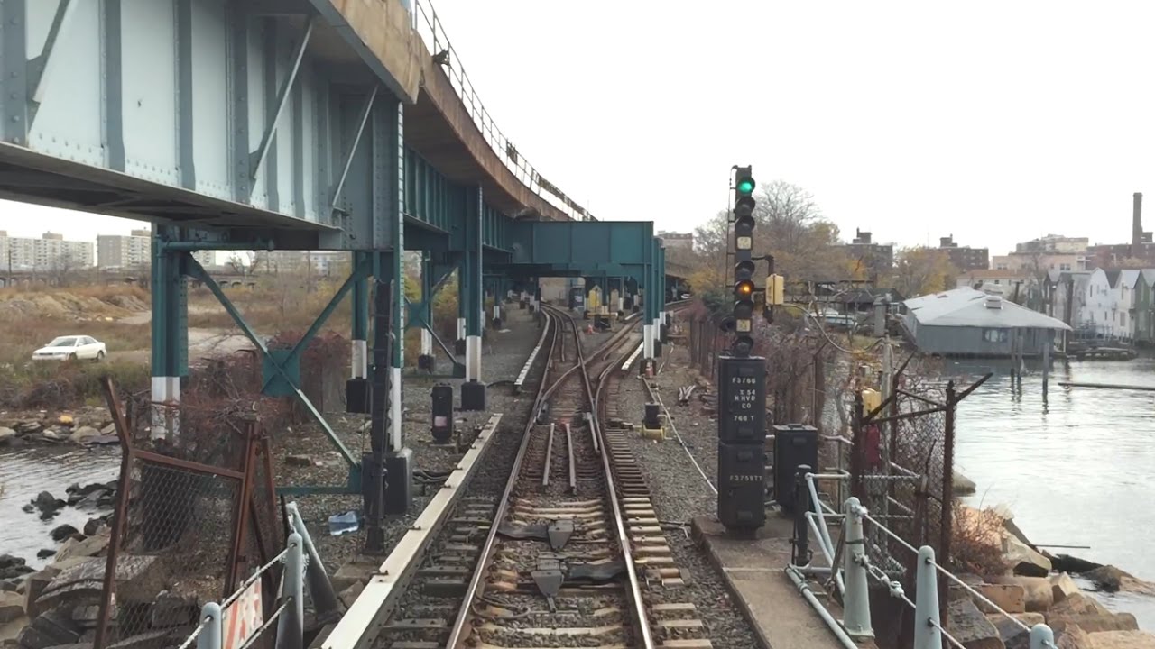 NYC Subway HD 60fps: Budd R32 A Train Round Trip Railfan Window Ride (Grant Ave to Far Rockaway)
