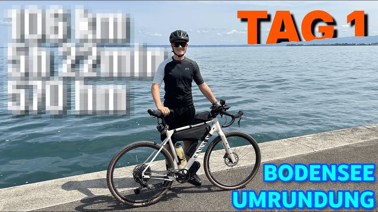 Ich FAHRE das 1.MAL 100 KM?! | Tag 1 meiner BODENSEEUMRUNDUNG